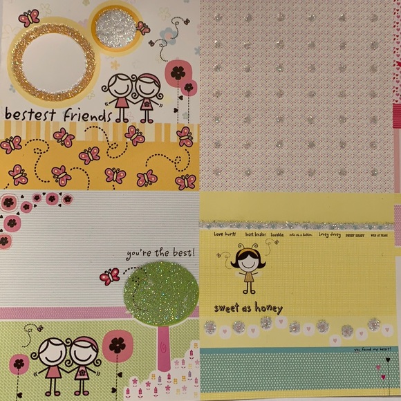 NWT Glitter Metallic Card Making Scrapbook Sheets - Picture 2 of 7